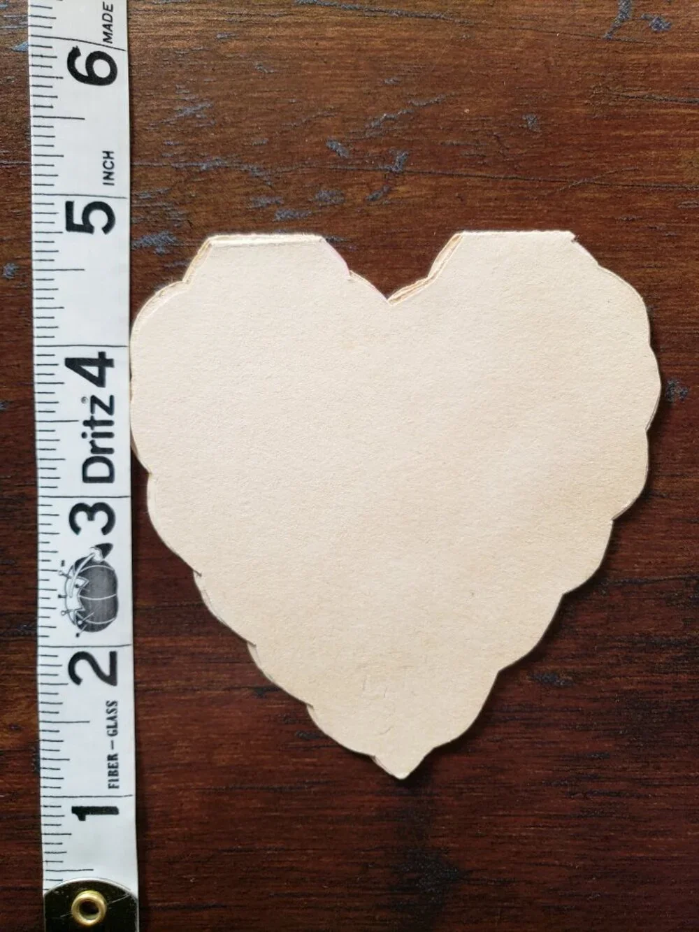 1940's Die Cut HEART SHAPE TWO BEARS 